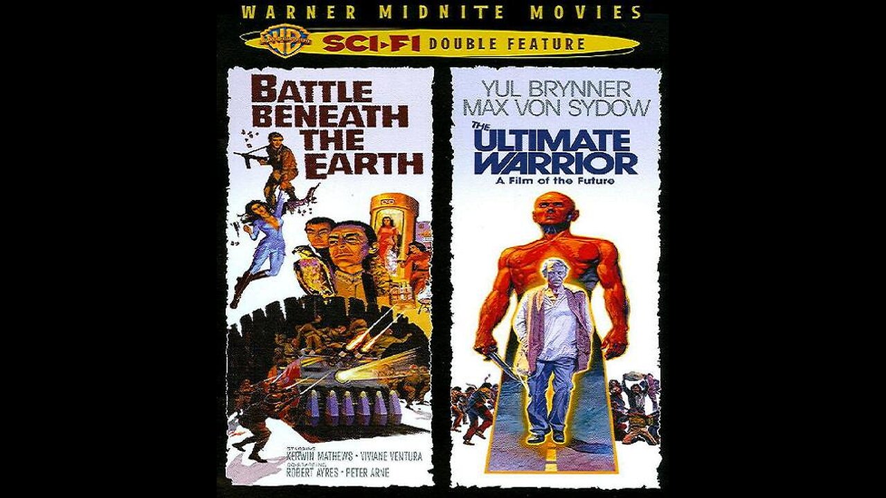BATTLE BENEATH THE EARTH 1967 & THE ULTIMATE WARRIOR 1975 Science Fiction Action DOUBLE FEATURE
