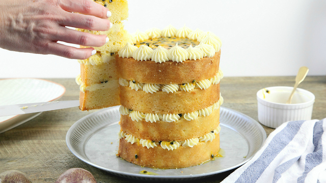 Vanilla Bean and Passionfruit Cake