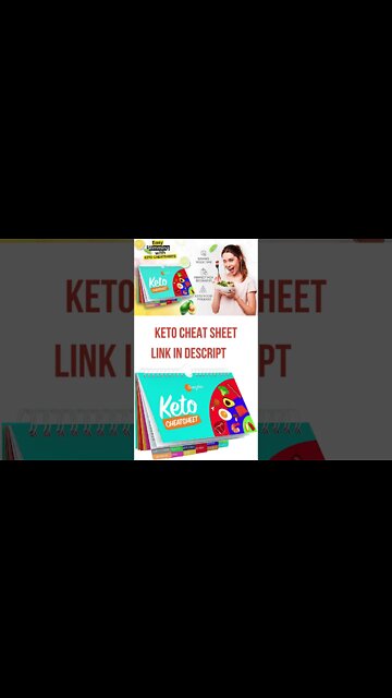 Keto Diet Fridge Magnetic Cheat Sheet For Beginners #Shorts