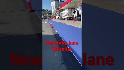 New Bike Lane at Gibraltar, GREAT!