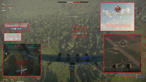 War Thunder - H6K4 demonstration, good bomber and anti-fighter / H6K4 デモ、優れた爆撃機と対戦闘機