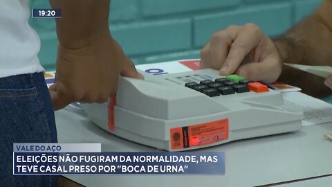 Vale do Aço: Eleições não fugiram da normalidade, mas teve Casal Preso por Boca De Urna.