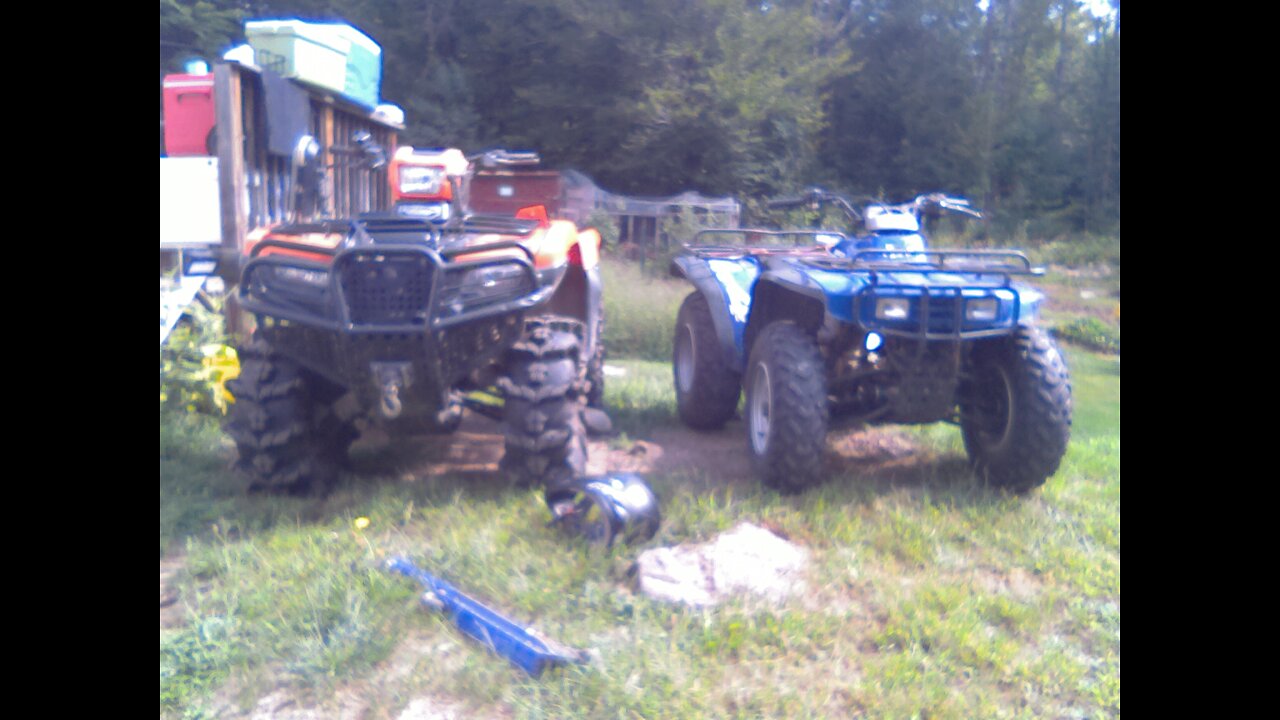 Honda Foreman and a Honda FourTrax