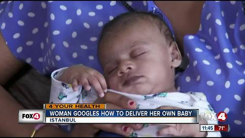 Woman gives birth to baby alone in foreign country