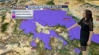 Drying out after winter storm moisture