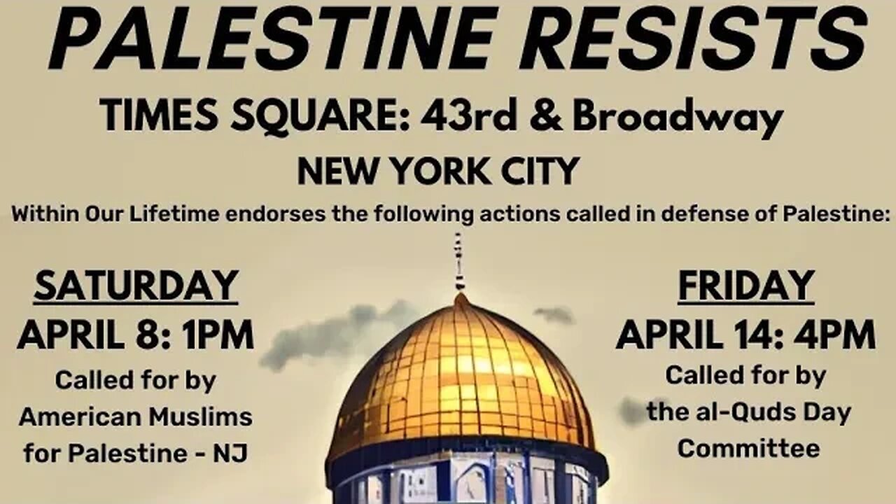 #PalestineResists #HandsOffAlAqsa Rally 4/14 WOLPalestine #withinourlifetime Nerdeen Kiswani AlAwda