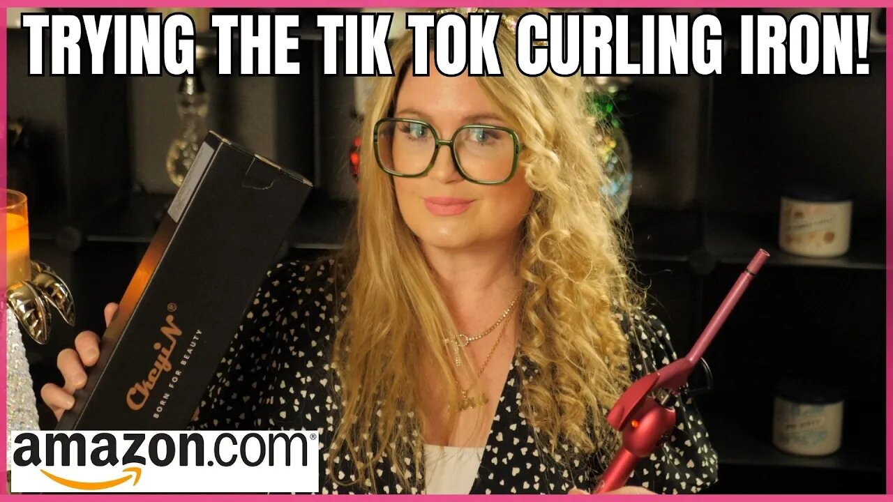 AMAZON | TRYING OUT THE CURLING IRON THAT IS VIRAL ON TIK TOK | LETS SO WHAT IT DOES #tiktok #hair