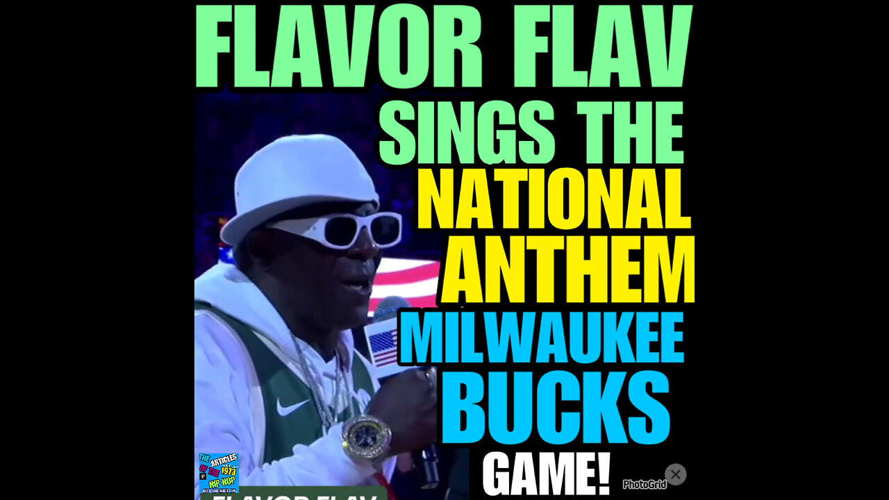 NIMH Ep #677 Flavor Flav sings the National anthem at the Milwaukee Bucks game