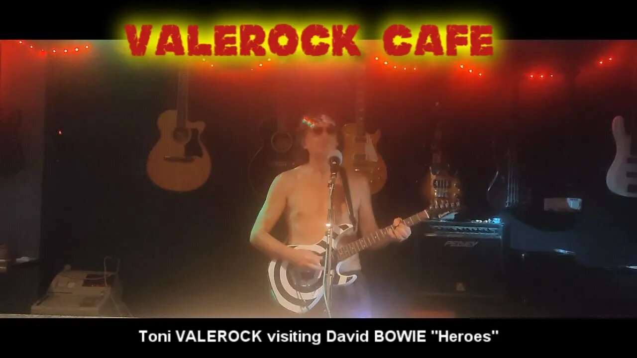 "Heroes" live, testing sound @Valerock Café Pto Sagunt