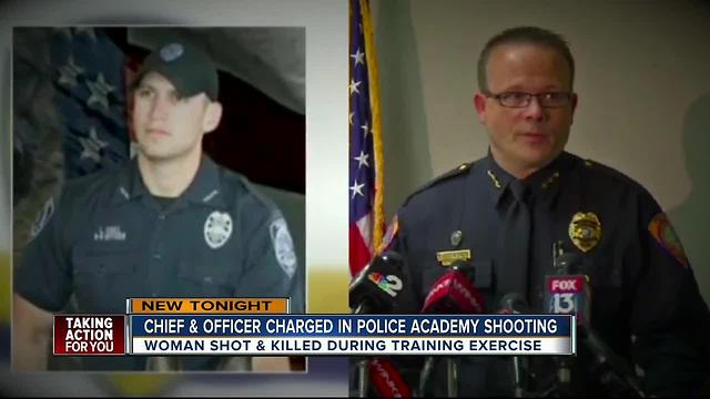 Chief of police,officer charged in death of grandmother killed during citizen academy training