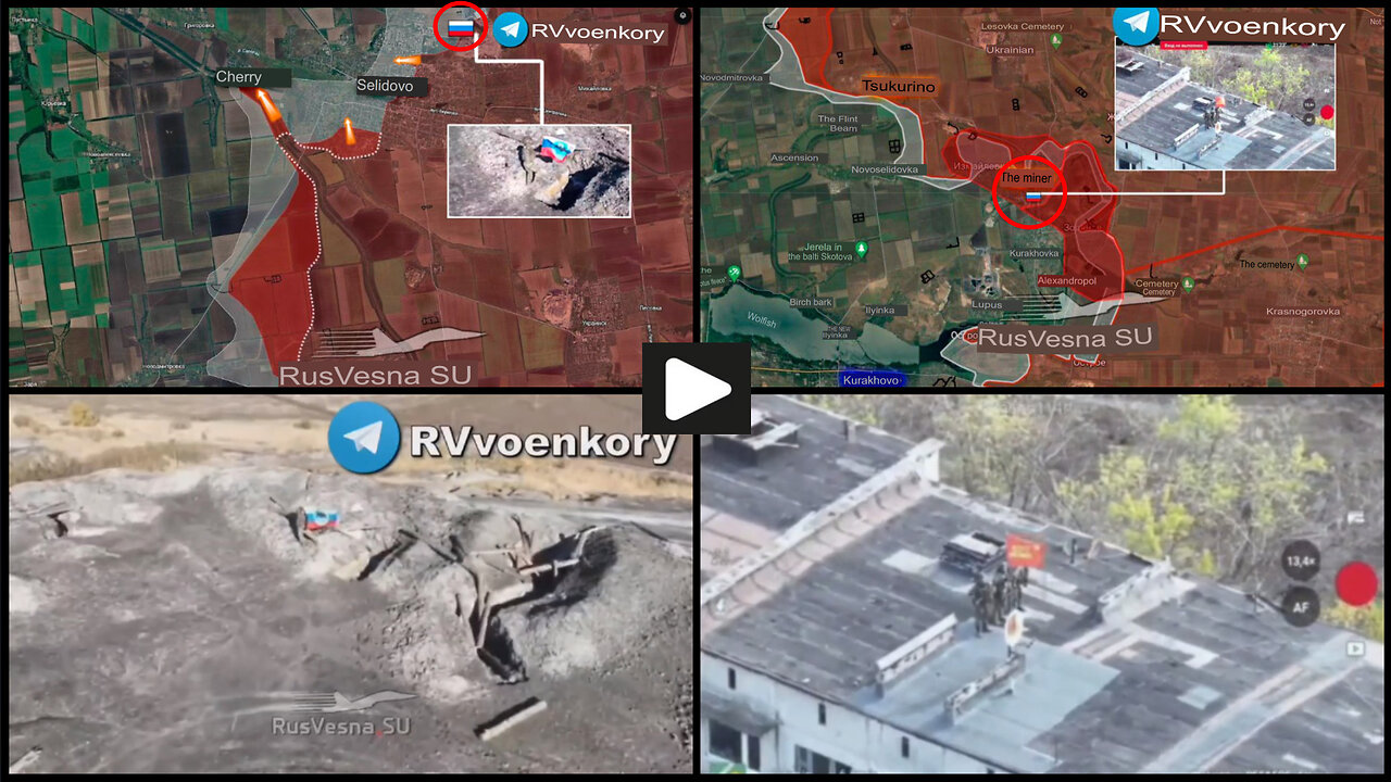 Kurakhove and Selydove: Russian forces advance further and raise flags