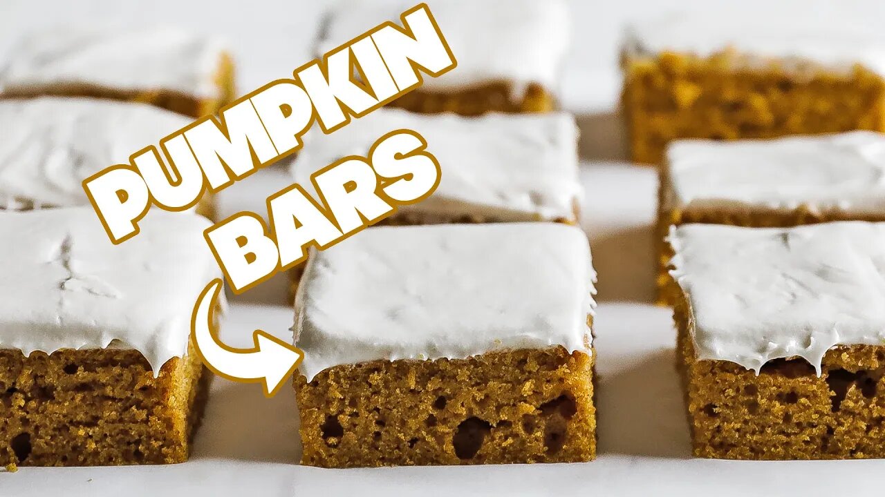 Amazing Homemade Pumpkin Bars Recipe