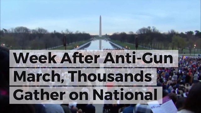 Week After Anti-Gun March, Thousands Gather on National Mall for Easter Sunrise...