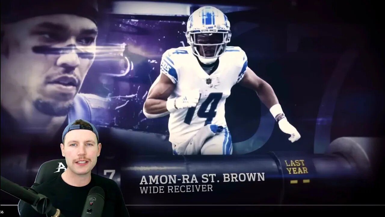 Rugby Player Reacts to AMON-RA ST BROWN (WR, Lions) #67 The Top 100 NFL Players of 2023