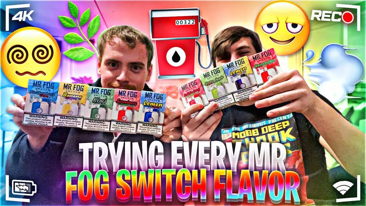 Trying Every Mr Fog Switch Flavor by Mr Fog® | 5500 Puffs