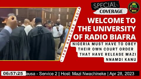 Welcome To The University Of Radio Biafra | Hausa - Service 2 | Host: Mazi Nwachineke | Apr 28, 2023