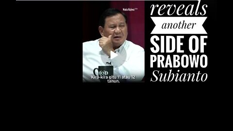 Another side of Prabowo Subianto that not many people know