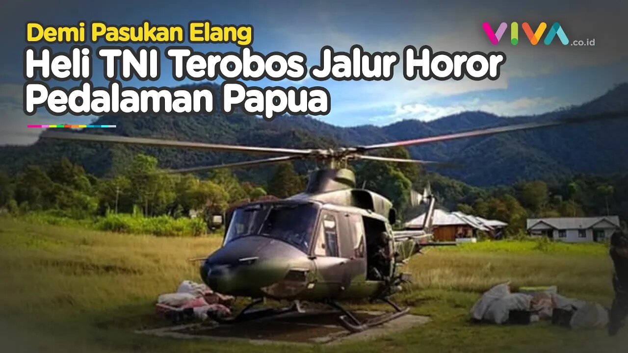 Penerbangan Mengerikan Heli TNI Tembus Jalur Belantara Papua