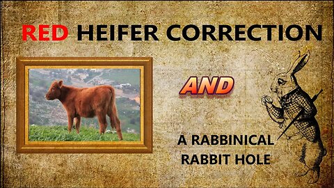 Red Heifer Correction