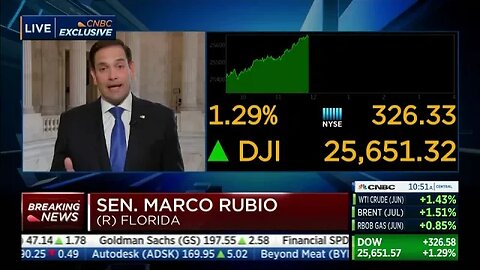 Rubio Joins CNBC to Discuss U.S.-China Trade Talks