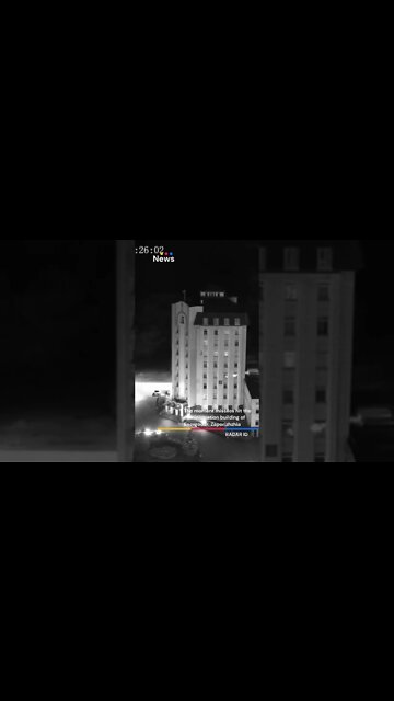 The moment Ukrainian HIMARS missiles hit the administration building of Energodar, Zaporizhzhia