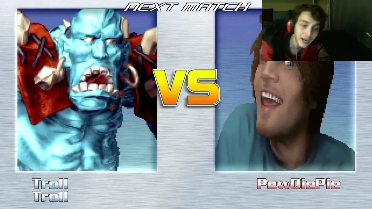 Trolls VS PewDiePie On The Hardest Difficulty In An Epic Battle In The MUGEN Video Game