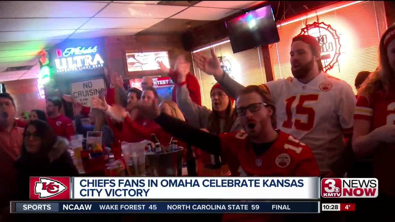 Chiefs Fans in Omaha Celebrate Victory