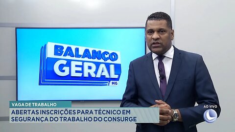 Vaga de Trabalho: Abertas Inscrições para Técnico em Segurança do Trabalho do Consurge.