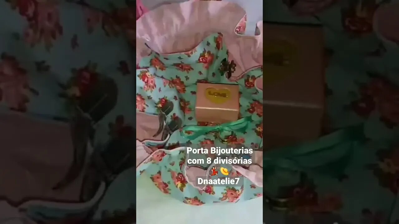 Porta Bijouterias com 8 divisórias 💃🏻👒Presenteie quem você ama #dnaatelie7