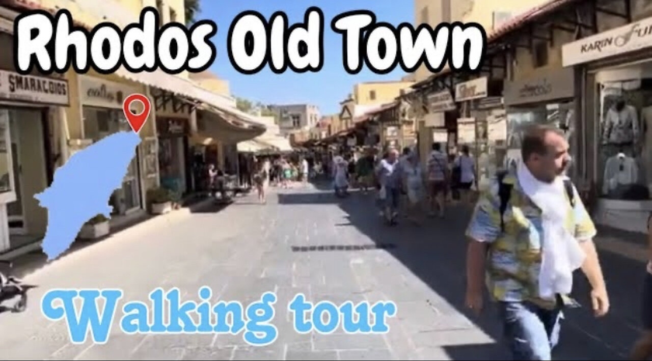 Rhodes Old Town Walking Tour - Main street to the fountain