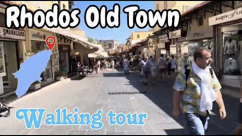 Rhodes Old Town Walking Tour - Main street to the fountain