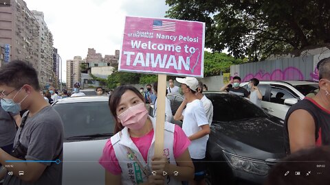 Taiwan Pelosi - pro democracy freedom , Ms Chun (running for congress in Xindian)