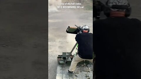 M2 BROWNING 50 CAL MACHINE GUN VS BLOCK WALL