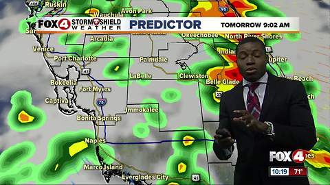 More cloudy and wet weather expected Sunday