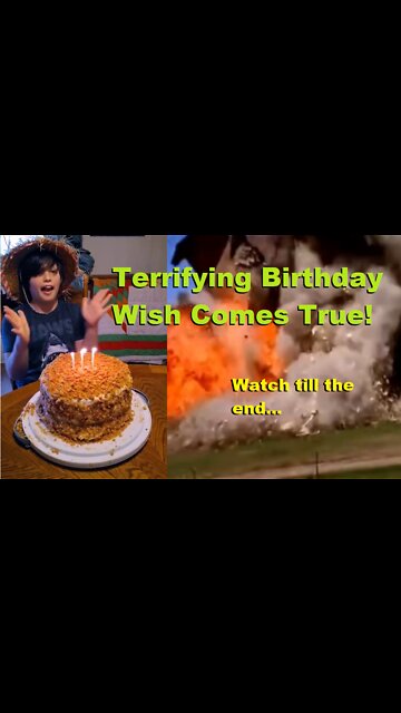Terrifying Birthday Wish Comes True! Watch till the end...