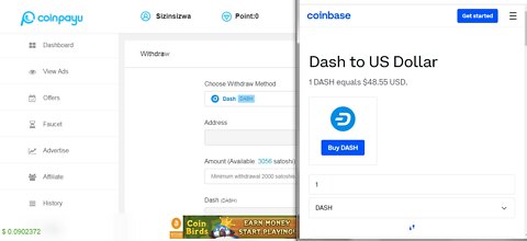 How To Get Free Dash DASH Cryptocurrency Paid To Click At Coinpayu And Instant Withdraw