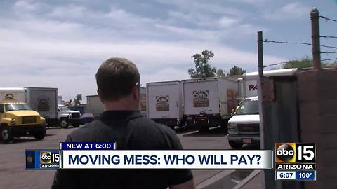 Who pays for issues with movers?