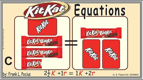 VISUAL KITKAT BIG 2.5K+1r=1K+2r EQUATION _ SOLVING BASIC EQUATIONS _ SOLVING BASIC WORD PROBLEMS