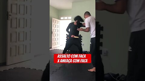 Assalto x ameaça #defesapessoal #kravmaga #segurança #aracaju #luta #esporte #autoestima #mma