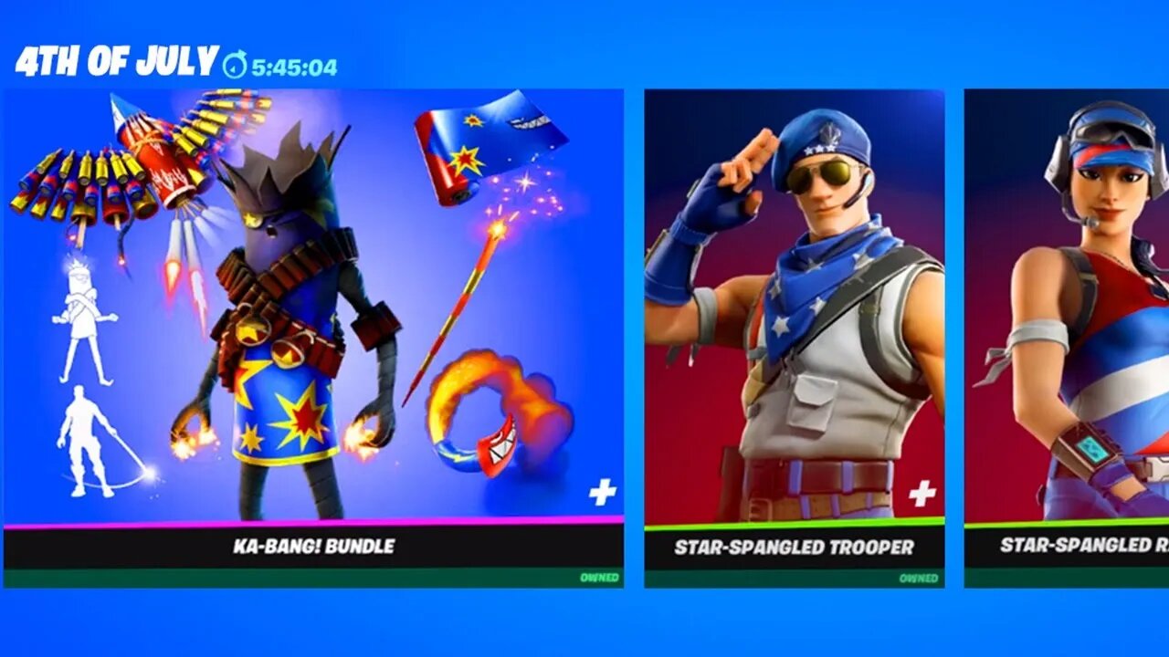 *NEW* Fortnite Item Shop Countdown! NEW 4TH OF JULY SKINS! (Fortnite Item Shop Live)