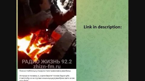 Polish mercenaries burn Orthodox gospels in Ukraine