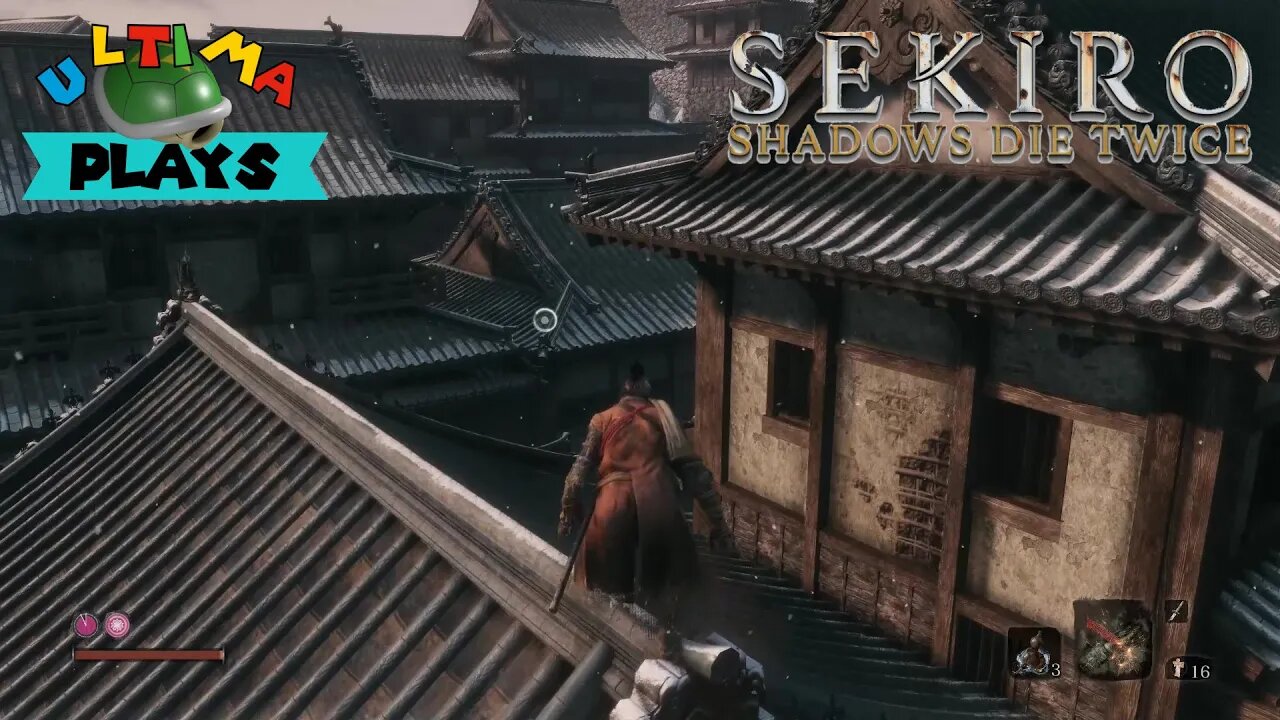 Clambering around Rooftops - Sekiro - Ultima Plays