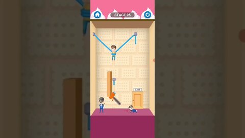 rescue cut rope puzzle 😎 #shorts