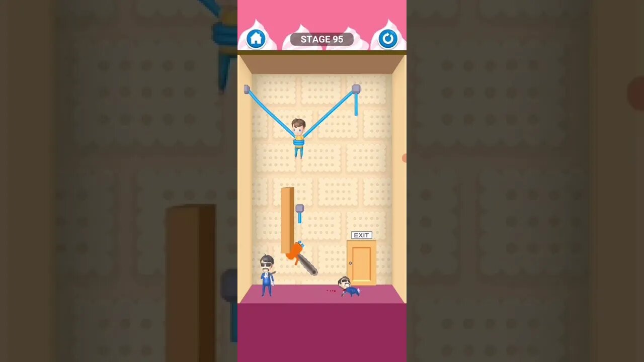 rescue cut rope puzzle 😎 #shorts