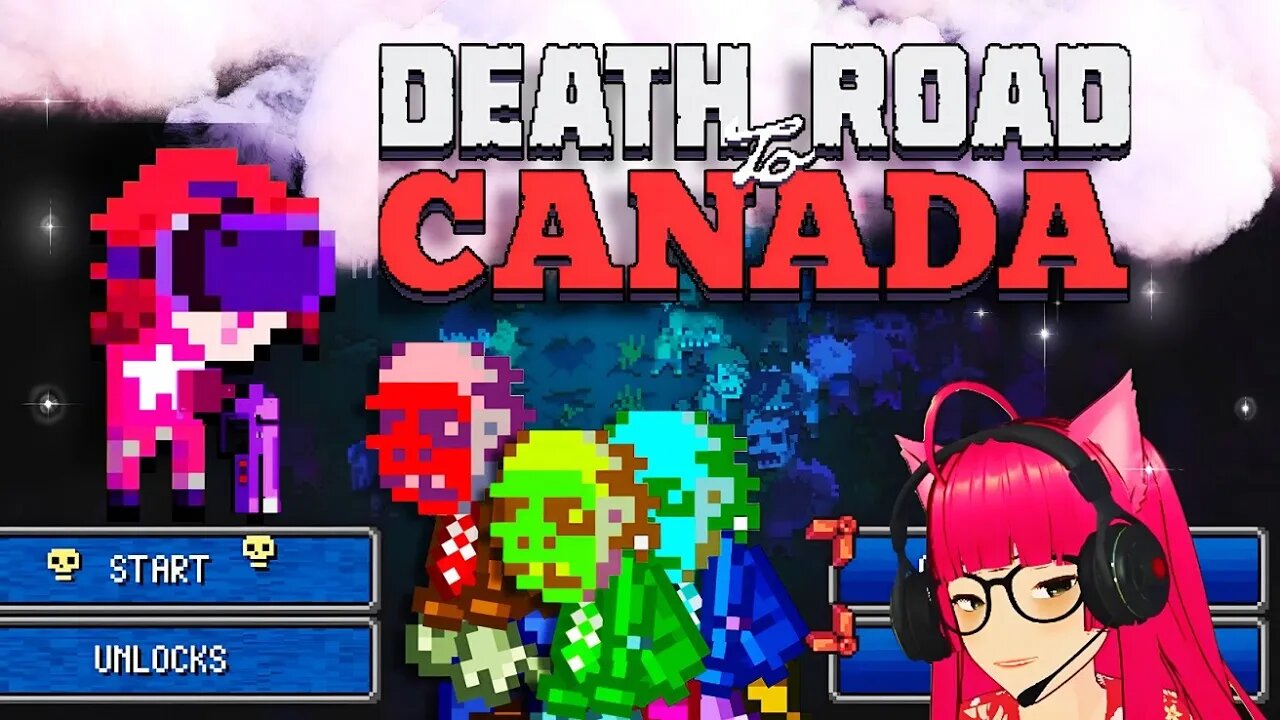 PIXEL ZOMBIE HOARDS AND CANADIAN BORDERS: Death Road To Canada!