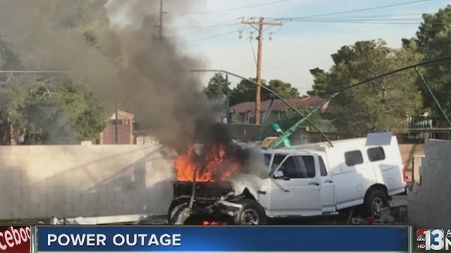 UPDATE: Power restored after Wednesday truck crash