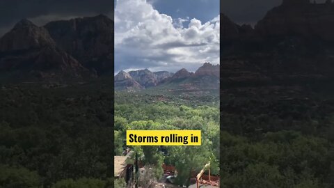 Sedona storms change the landscape