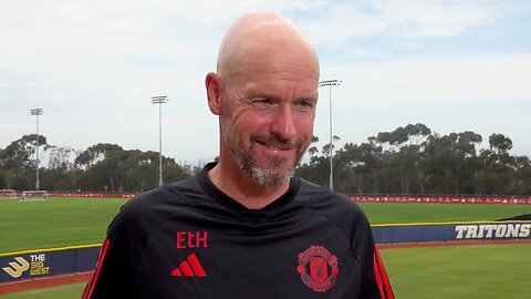 Erik ten Hag Interview | Hojlund attributes? 'First we have to finish something & THEN WE CAN TALK!'