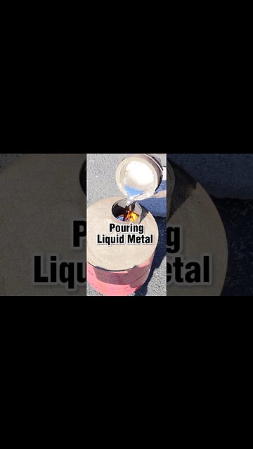 Liquid Metal Backyard Casting #shorts