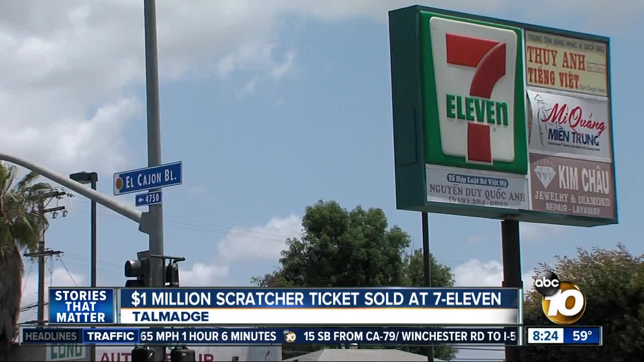 $1 million scratcher ticket sold at 7-eleven